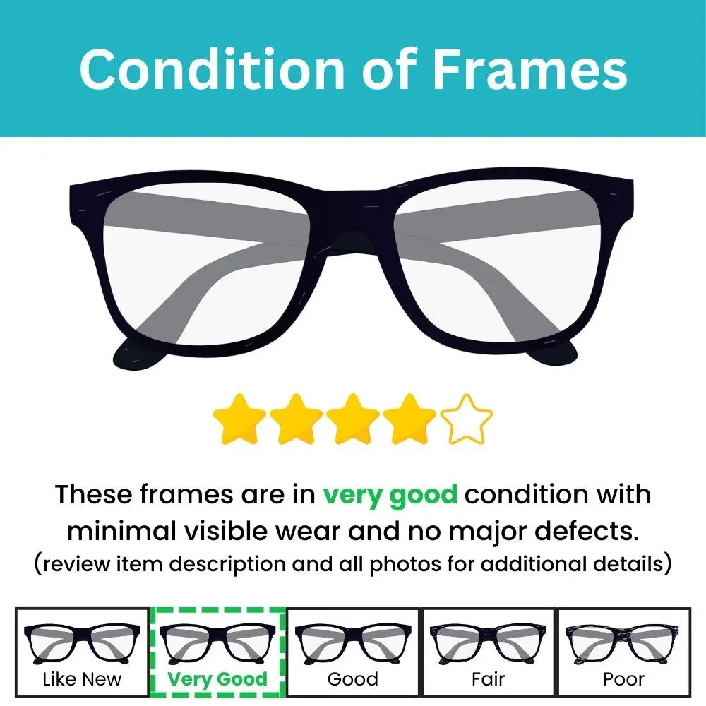 Kirkland Signature Shiraz 596187 Black 58-16-140mm Sunglasses FRAMES - VERY GOOD